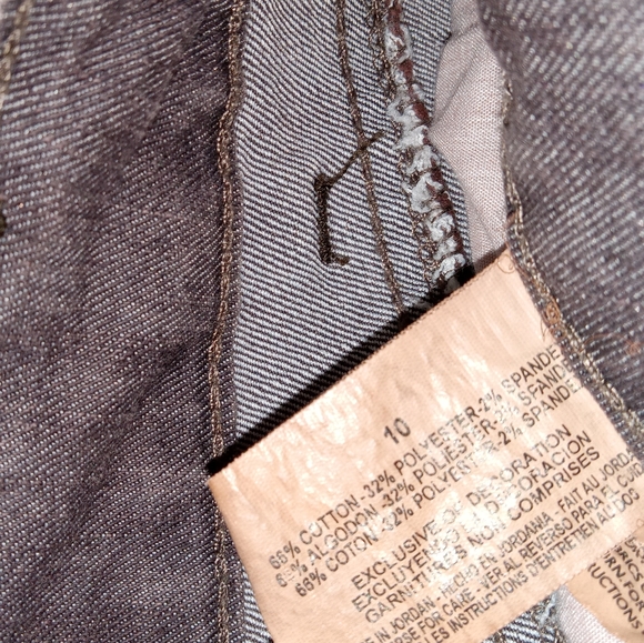 Bandolino Mandie Brown Midrise Denim Shorts size 10 - Picture 4 of 11